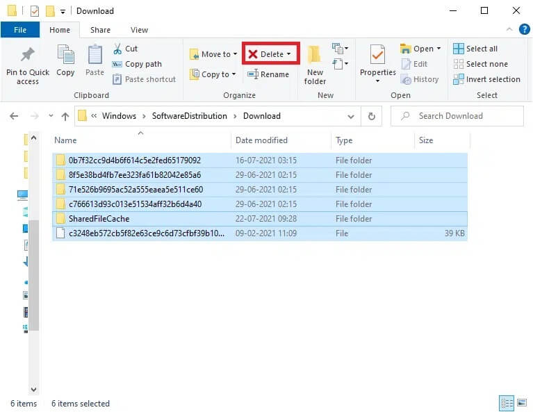 now-select-all-the-files-present-in-the-location كيفية إصلاح رمز الخطأ 0x80004005