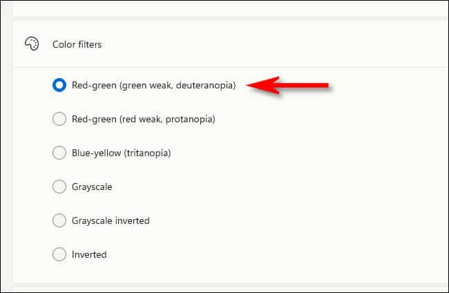 pick_a_color_filter كيفية استخدام فلتر الألوان في Windows 11