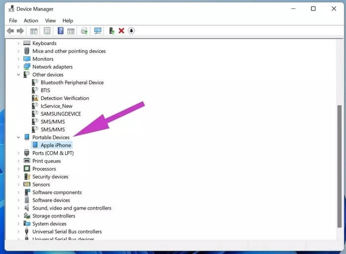 portable-devices_935adec67b324b146ff212ec4c69054f أفضل 7 طرق لإصلاح عدم اتصال iPhone بجهاز كمبيوتر Windows 10 أو 11