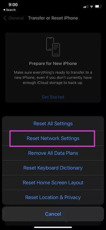 reset-network-settings_2021-09-24-154440_7c4a12eb7455b3a1ce1ef1cadcf29289 أفضل 10 طرق لإصلاح عدم رنين مكالمات Telegram على iPhone