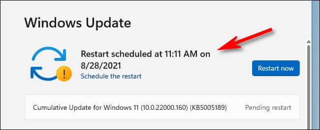 كيفية جدولة إعادة تشغيل Windows Update على Windows 11 - %categories