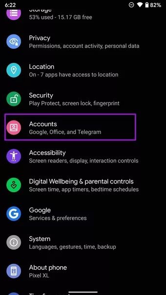 select-accounts-in-settings_7c4a12eb7455b3a1ce1ef1cadcf29289 أفضل 7 طرق لإصلاح خطأ مطلوب مصادقة متجر Google Play