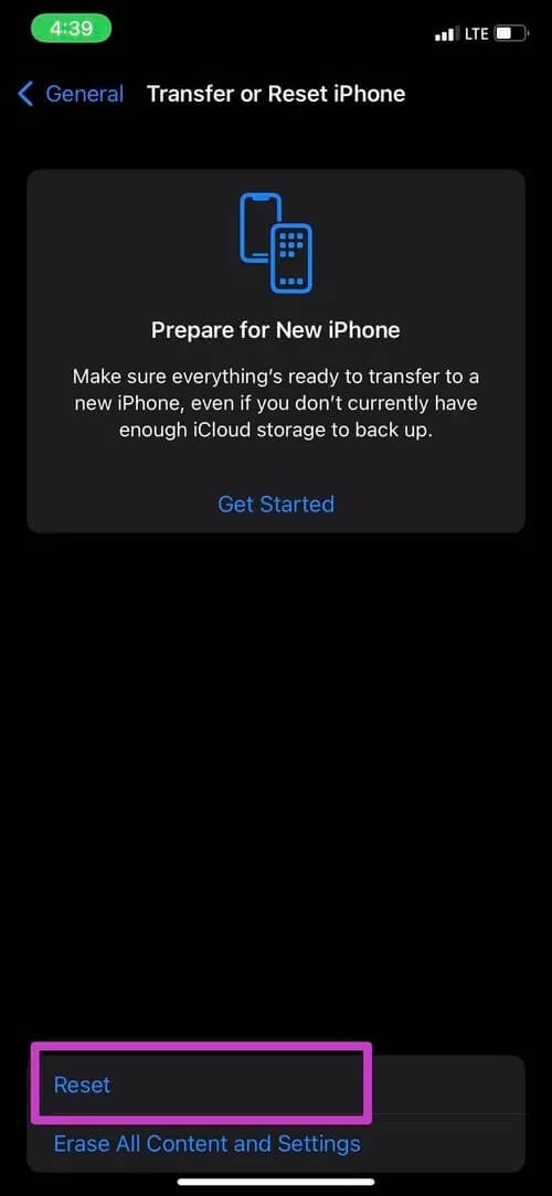select-reset_40dd5eab97016030a3870d712fd9ef0f 8 أفضل الطرق لإصلاح عدم قدرة iPhone Wi-Fi على الانضمام إلى الشبكة