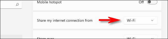 share_from كيفية إنشاء نقطة اتصال محمولة على نظام التشغيل Windows 11