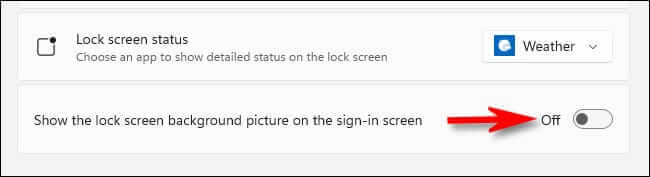 show_lock_screen_signin كيفية تخصيص شاشة القفل على Windows 11