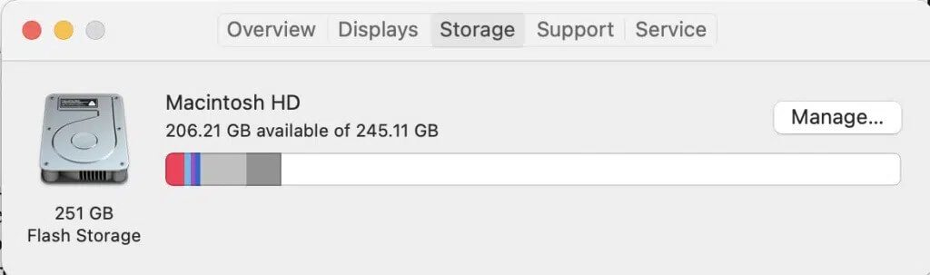 storage-1024x303-1 كيفية إصلاح خطأ فشل تثبيت macOS
