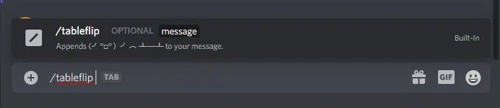 the-tableflip-command-shows قائمة أوامر Discord