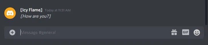 the-user-icy-flame-texted-how-are-you قائمة أوامر Discord