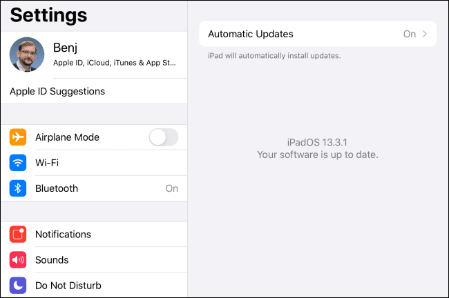 up_to_date كيفية تحديث iPad الخاص بك إلى أحدث إصدار من iPadOS
