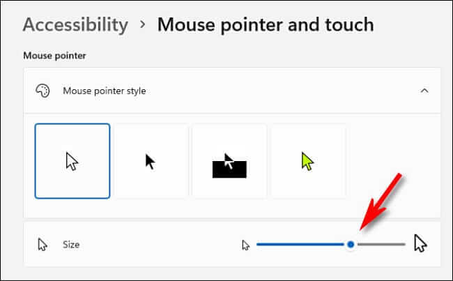 win11_mouse_pointer_size كيفية تغيير حجم ونمط مؤشر الماوس في Windows 11