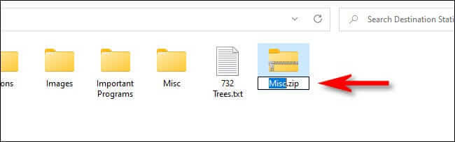 win11_name_zip_file كيفية ضغط الملفات وفك ضغطها على Windows 11