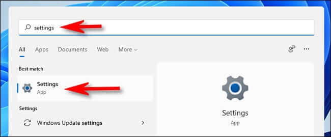 win11_open_settings_start-1 كيفية إنشاء نقطة اتصال محمولة على نظام التشغيل Windows 11