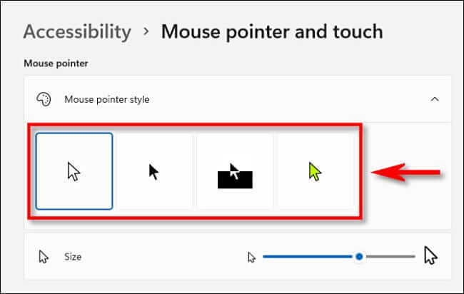 win11_pointer_style كيفية تغيير حجم ونمط مؤشر الماوس في Windows 11