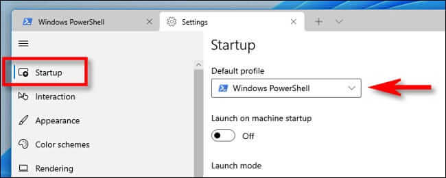 win11_terminal_startup_default كيفية جعل Windows Terminal مفتوحًا دائمًا باستخدام موجه الأوامر على Windows 11