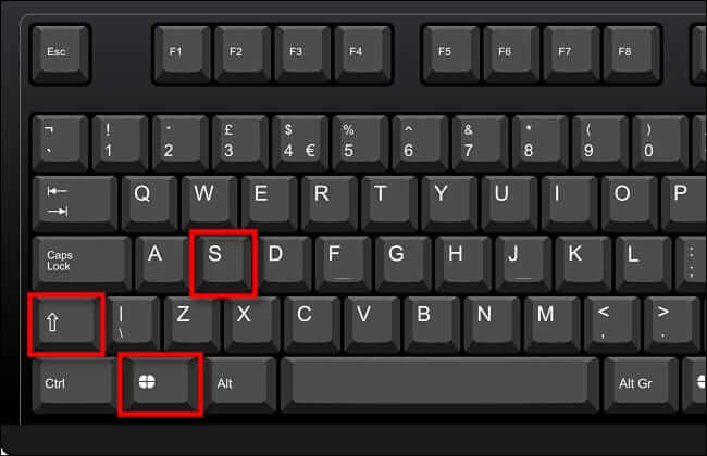 win_shift_s_screenshot كيفية التقاط لقطة شاشة على Windows 11
