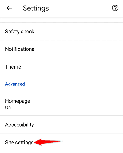 10-chrome-android-site-settings كيفية التحقق من مواقع الويب التي يمكنها الوصول إلى موقعك في Google Chrome