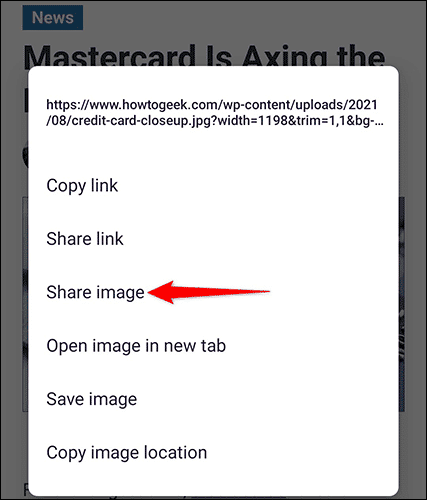 10-share-image كيفية عكس البحث عن الصور على Android