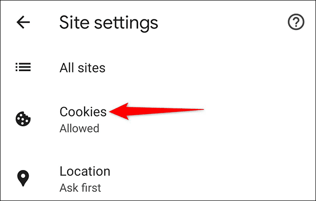 11-chrome-mobile-cookies كيفية تمكين ملفات تعريف الارتباط في Google Chrome