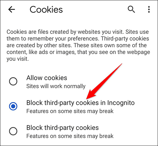 12-chrome-mobile-enable-cookies-1 كيفية تمكين ملفات تعريف الارتباط في Google Chrome