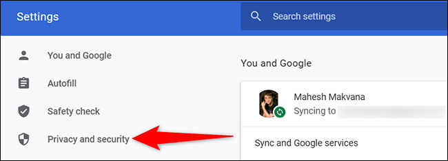 3-chrome-desktop-privacy-security-1 كيفية التحقق من مواقع الويب التي يمكنها الوصول إلى موقعك في Google Chrome