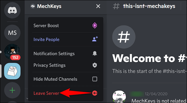 3-discord-desktop-leave-server كيف تترك خادم على Discord