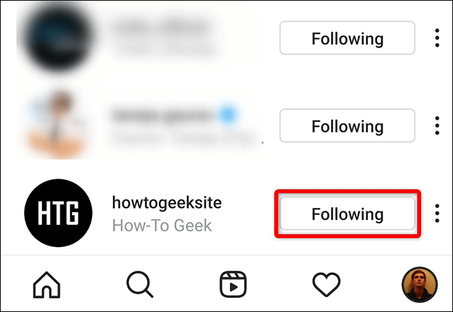 كيفية إلغاء متابعة الأشخاص على Instagram - %categories