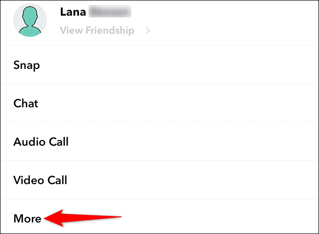 3-more-user-options-snapchat كيفية حذف أصدقاء Snapchat