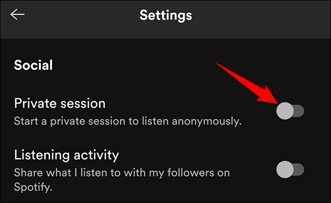 3-spotify-mobile-private-session كيفية تمكين جلسة خاصة في Spotify