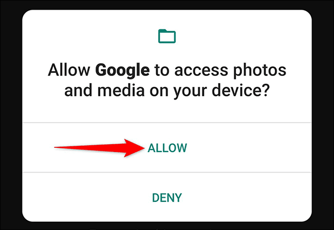 4-allow-lens-photos كيفية عكس البحث عن الصور على Android