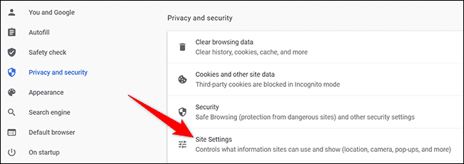 4-chrome-desktop-site-settings-1 كيفية التحقق من مواقع الويب التي يمكنها الوصول إلى موقعك في Google Chrome