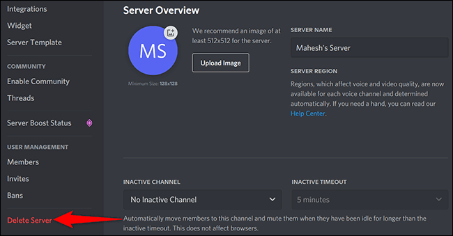 4-discord-desktop-delete-server كيفية حذف خادم Discord