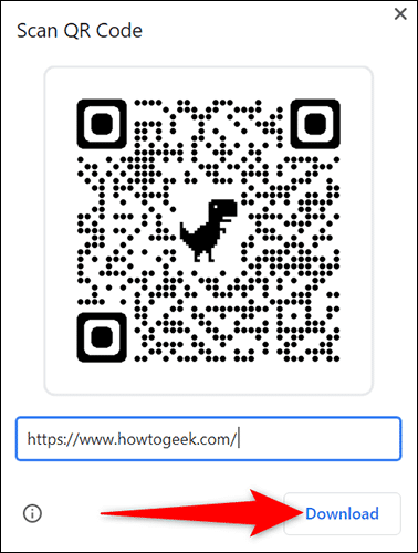 4-download-qr-code-chrome كيفية إنشاء رمز الاستجابة السريعة لرابط الويب في Google Chrome