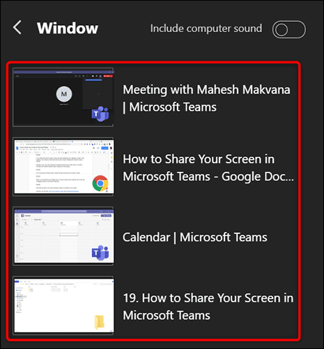 4-share-window-teams-desktop كيفية مشاركة شاشتك في Microsoft Teams