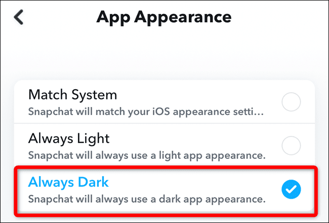 كيفية تمكين الوضع الداكن في Snapchat على iPhone - %categories
