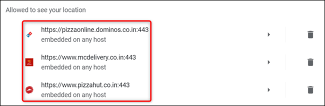 6-chrome-desktop-location-sites كيفية التحقق من مواقع الويب التي يمكنها الوصول إلى موقعك في Google Chrome