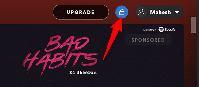 6-spotify-desktop-padlock-icon كيفية تمكين جلسة خاصة في Spotify