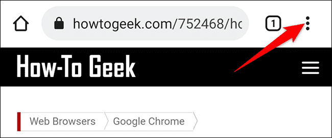 8-chrome-mobile-menu كيفية تمكين ملفات تعريف الارتباط في Google Chrome