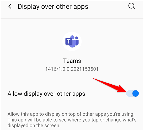 9-over-other-apps-android كيفية مشاركة شاشتك في Microsoft Teams