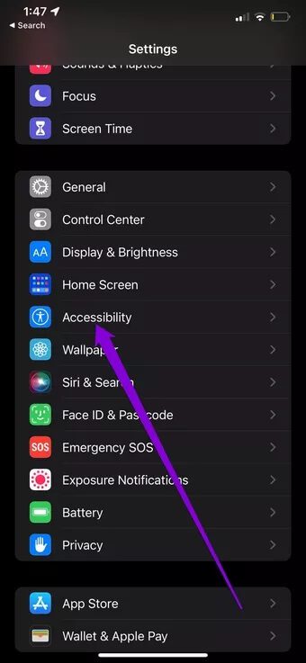 Accessibility-Settings_7c4a12eb7455b3a1ce1ef1cadcf29289 أفضل 7 إصلاحات لعدم اهتزاز أجهزة iPhone