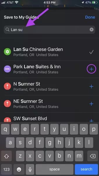 Add-Destinations-to-Guide_7c4a12eb7455b3a1ce1ef1cadcf29289 كيفية إنشاء ومشاركة دليل خرائط Apple