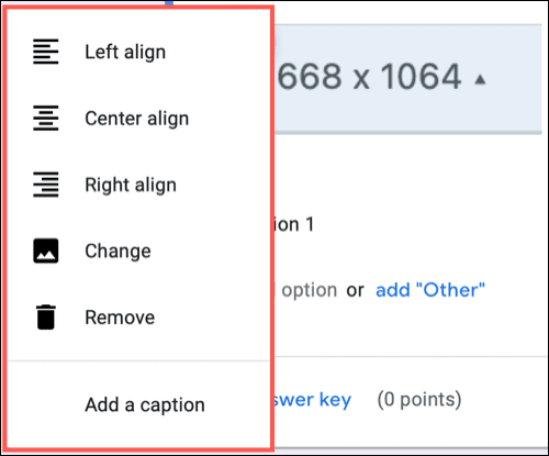 AdjustImage-GoogleFormsImageQuestions كيفية إضافة الصور إلى الأسئلة في Google Forms