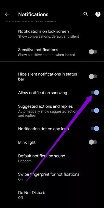 Allow-Notification-Snoozing_7c4a12eb7455b3a1ce1ef1cadcf29289 أفضل 4 طرق لإيقاف تشغيل الإشعارات على Android