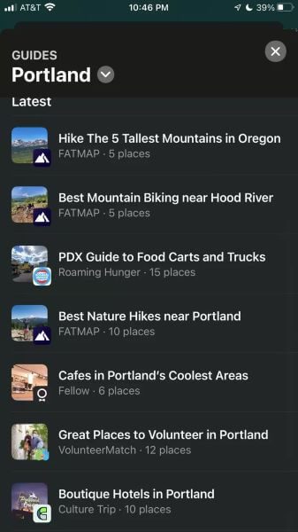 Apple-Maps-List-of-Made-Guides_935adec67b324b146ff212ec4c69054f كيفية إنشاء ومشاركة دليل خرائط Apple