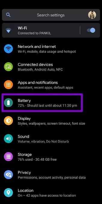 Battery-Settings-on-Android_7c4a12eb7455b3a1ce1ef1cadcf29289 أفضل 8 طرق لإصلاح عدم عمل تطبيق Outlook على Android