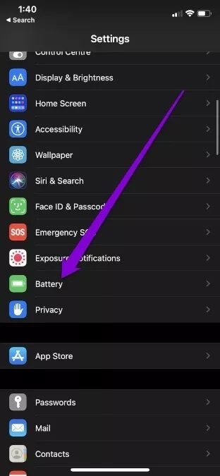 Battery-Settings-on-iPhone_935adec67b324b146ff212ec4c69054f أفضل 7 طرق لإصلاح إضهار خرائط Google موقعًا خاطئًا على Android و iOS