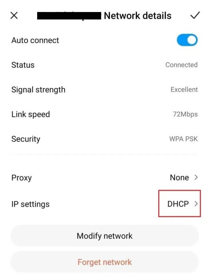 Change-DHCP-to-Static-1 إصلاح خطأ مصادقة Wifi على Android