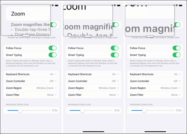 ChangeZoomLevel-iPhoneMagnifyApp كيفية تكبير أي تطبيق على جهاز iPhone أو iPad