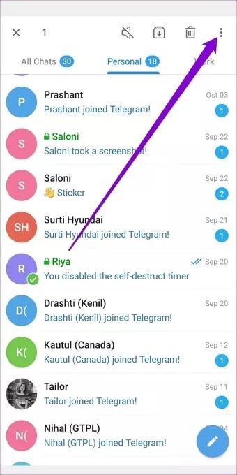 كيفية إنشاء وإدارة مجلدات Sohbetفي Telegram - %categories