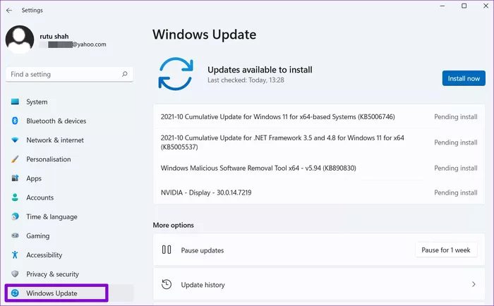 Check-for-System-Update_935adec67b324b146ff212ec4c69054f أفضل 7 طرق لإصلاح عدم عمل مستكشف الملفات على Windows 11