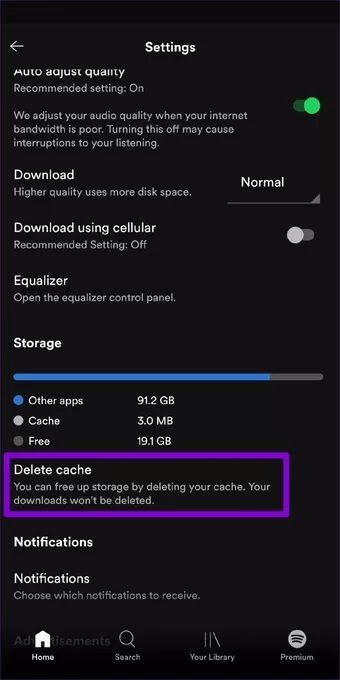 Clear-Cache-Spotify_7c4a12eb7455b3a1ce1ef1cadcf29289 أفضل 7 طرق لإصلاح تسجيل الخروج المستمر على Spotify